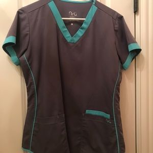 NRG by Barco Grey Scrub top